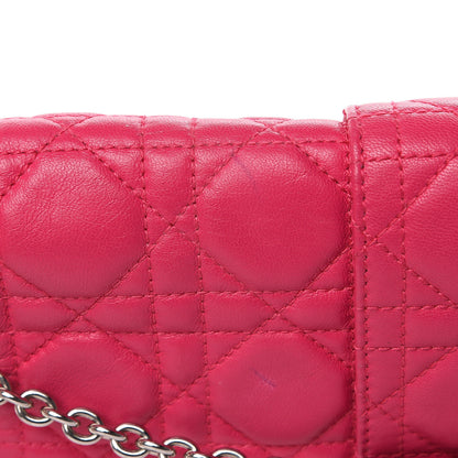 Christian Dior Lambskin Cannage New Lock Pouch Fuchsia 13 of 14