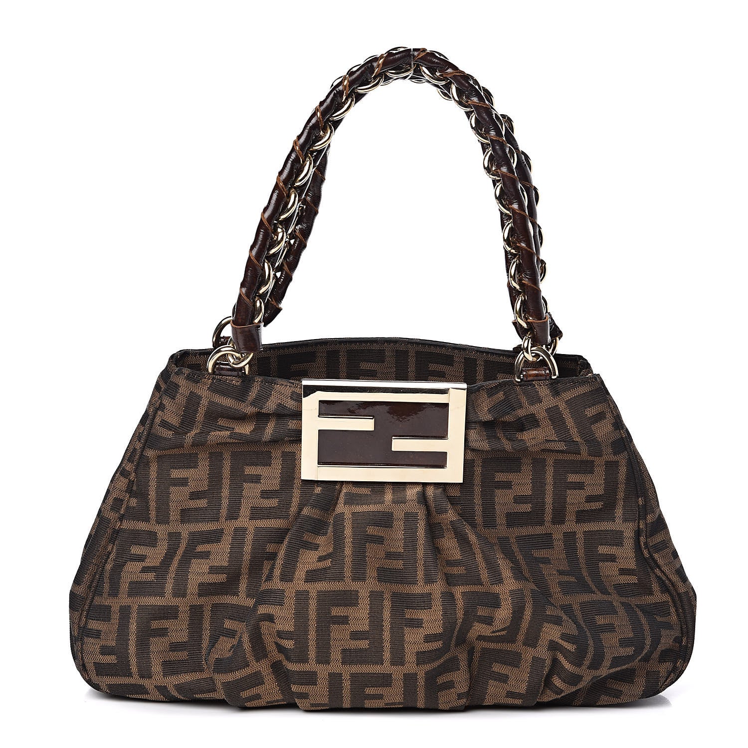 Fendi Zucca Small Mia Tote Tobacco 1 of 11