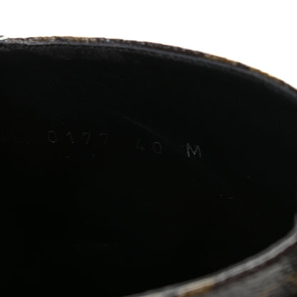 Louis Vuitton Calfskin Monogram Boyish Ranger Boots 40 Black 10 of 12