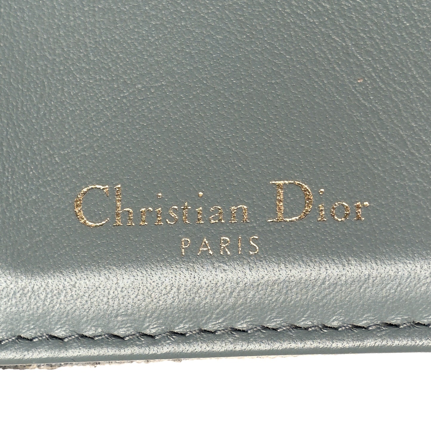 Oblique Saddle Lotus Wallet Grey