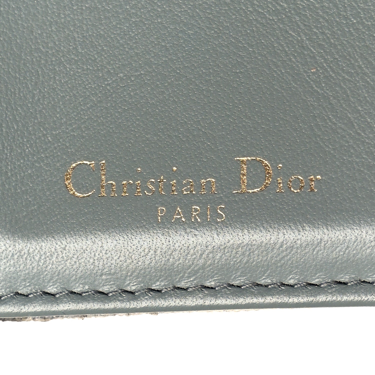 Christian Dior Oblique Saddle Lotus Wallet Grey 7 of 12