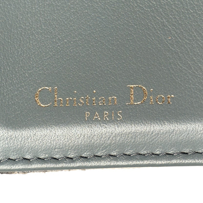 Christian Dior Oblique Saddle Lotus Wallet Grey 7 of 12