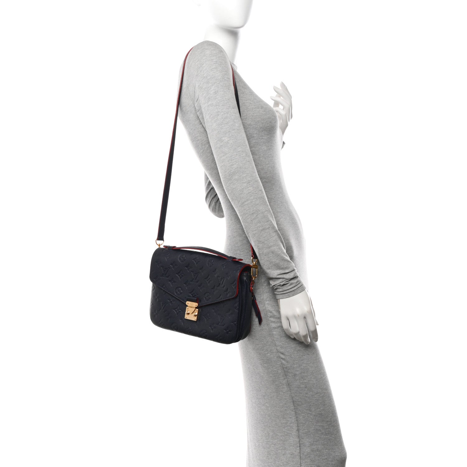 Louis Vuitton Empreinte Pochette Metis Marine Rouge 3 of 17