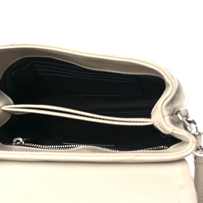 Saint Laurent Calfskin Y Quilted Monogram Toy Loulou Crossbody Bag Crema Soft 5 of 15