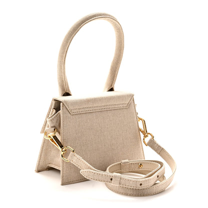 Jacquemus Linen Le Chiquito Moyen Light Greige 3 of 9