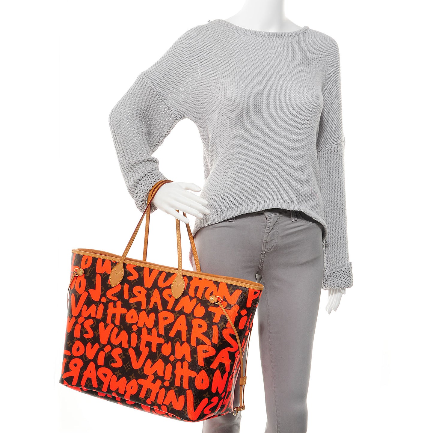 Monogram Graffiti Neverfull GM Orange