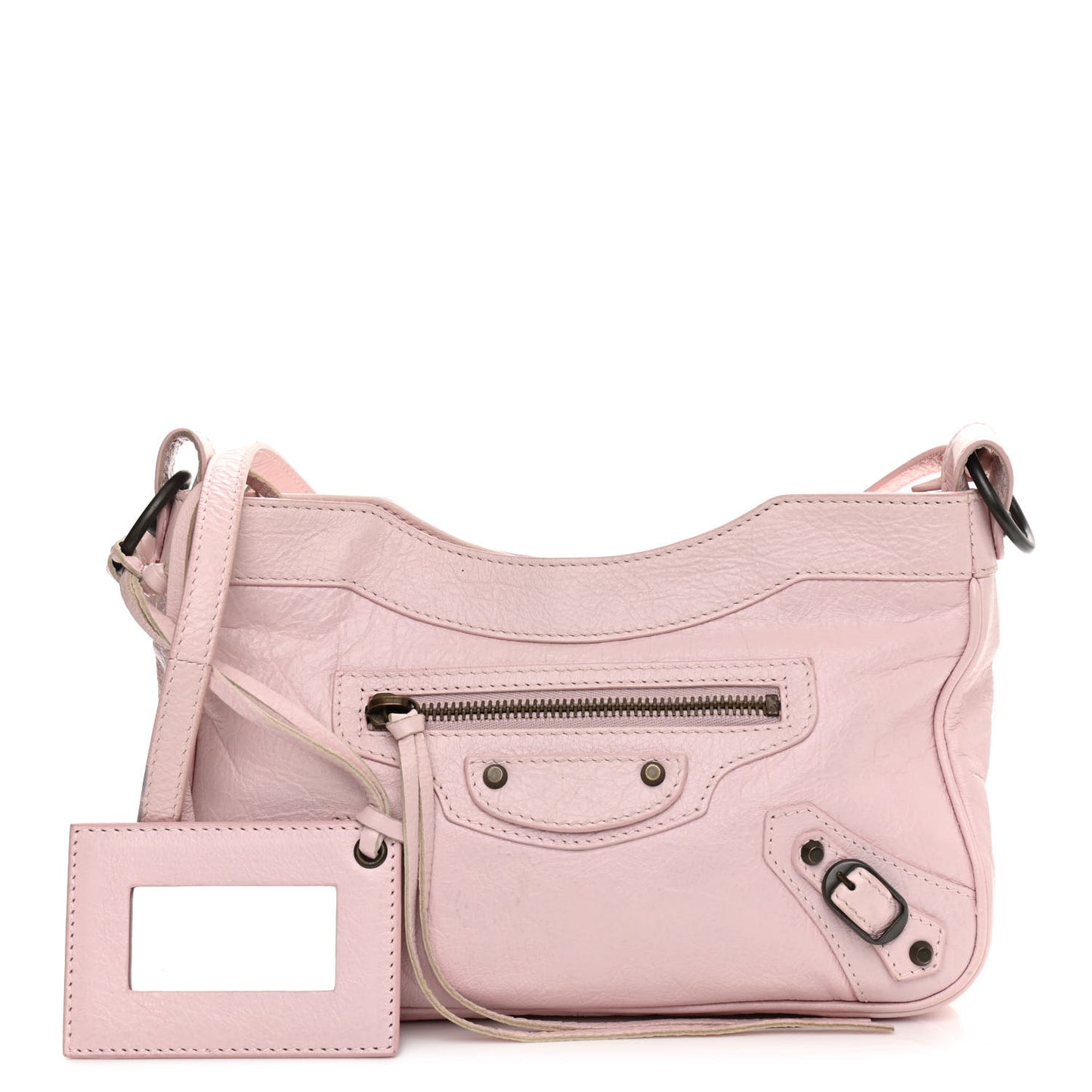 Agneau Classic Hardware Hip Rose Poudre