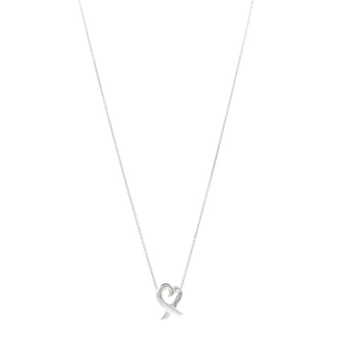 Sterling Silver Small Paloma Picasso Loving Heart Pendant Necklace