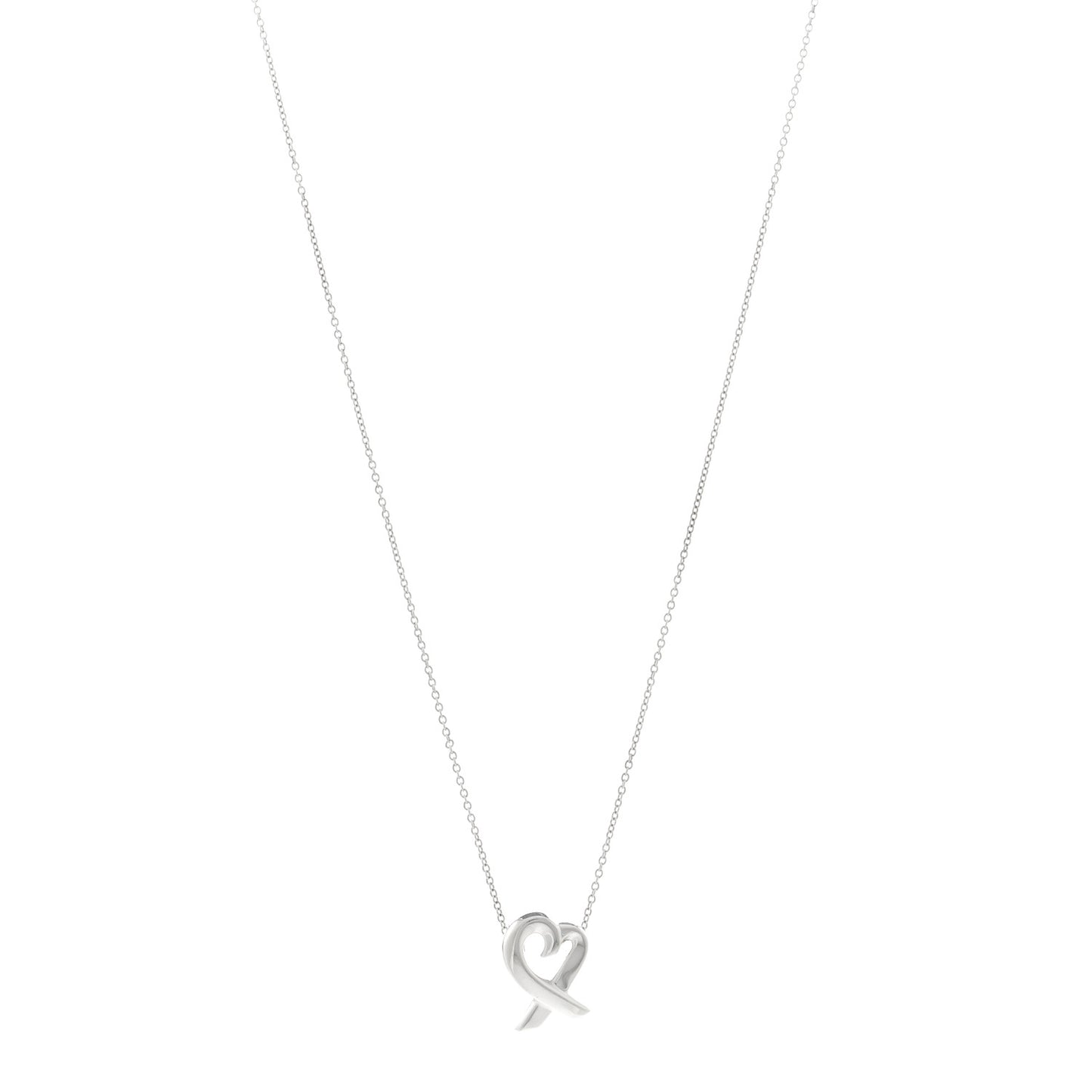 Sterling Silver Small Paloma Picasso Loving Heart Pendant Necklace