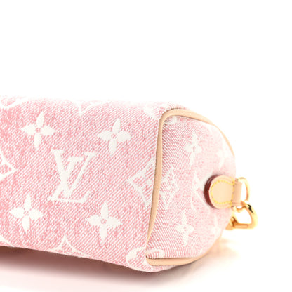 Louis Vuitton Monogram Jacquard Denim Nano Speedy Bandouliere Pink 8 of 8