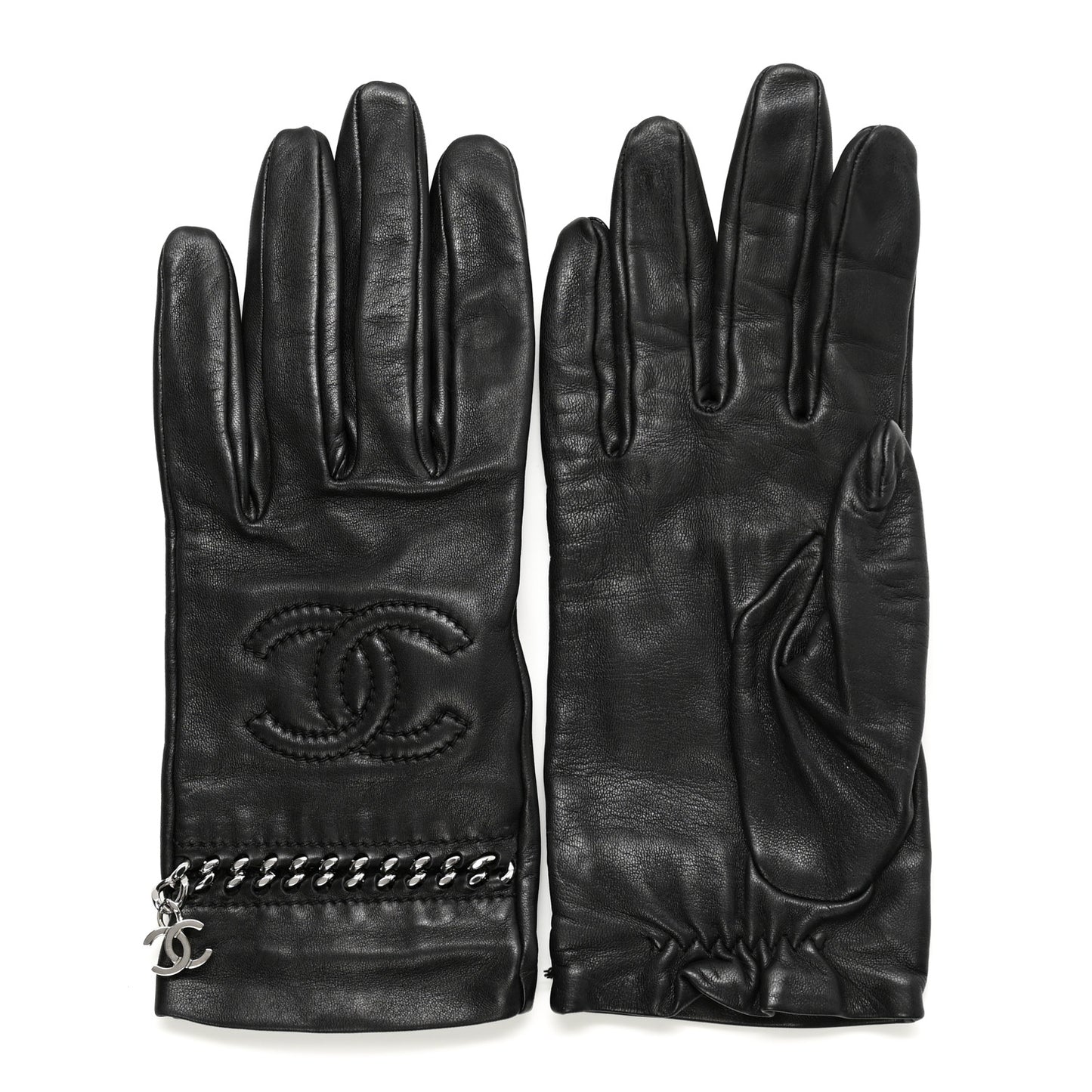 Lambskin Chain CC Glove 7 Black