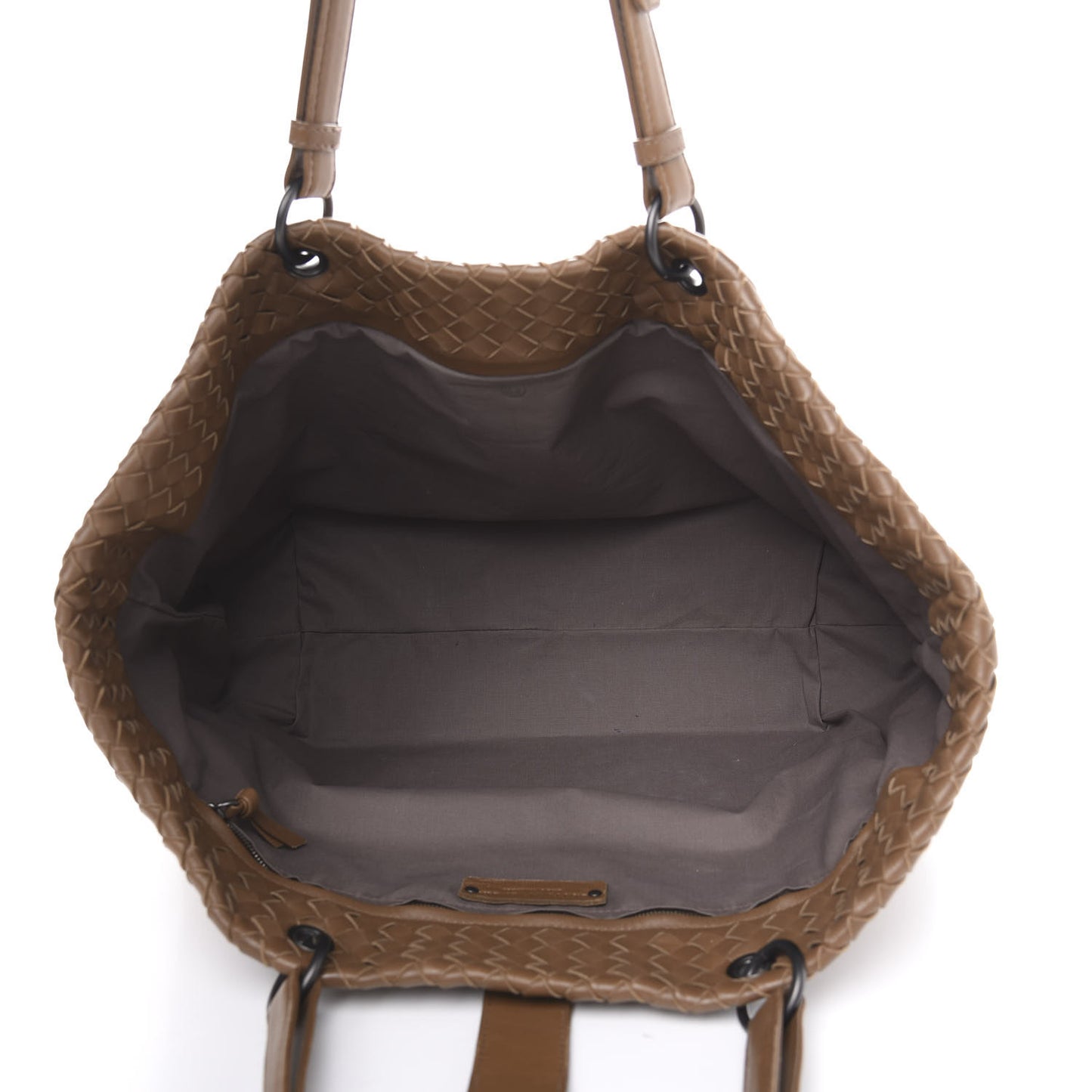 Nappa Intrecciato Large Capri Tote Maple