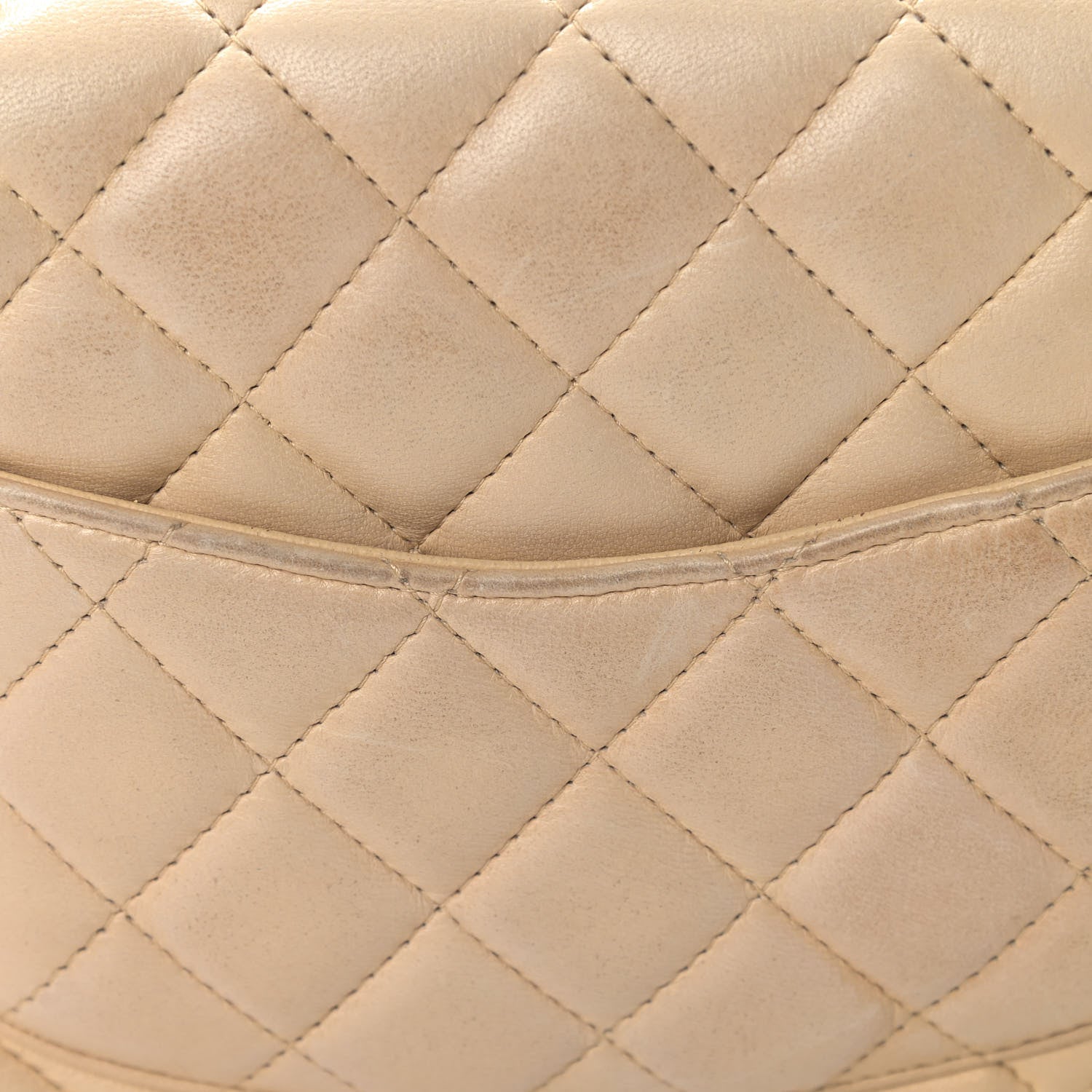 Chanel Lambskin Quilted Mini Square Flap Beige 13 of 13