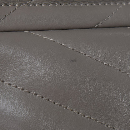 Saint Laurent Calfskin Y Quilted Monogram Medium Loulou Chain Satchel Fog 15 of 15