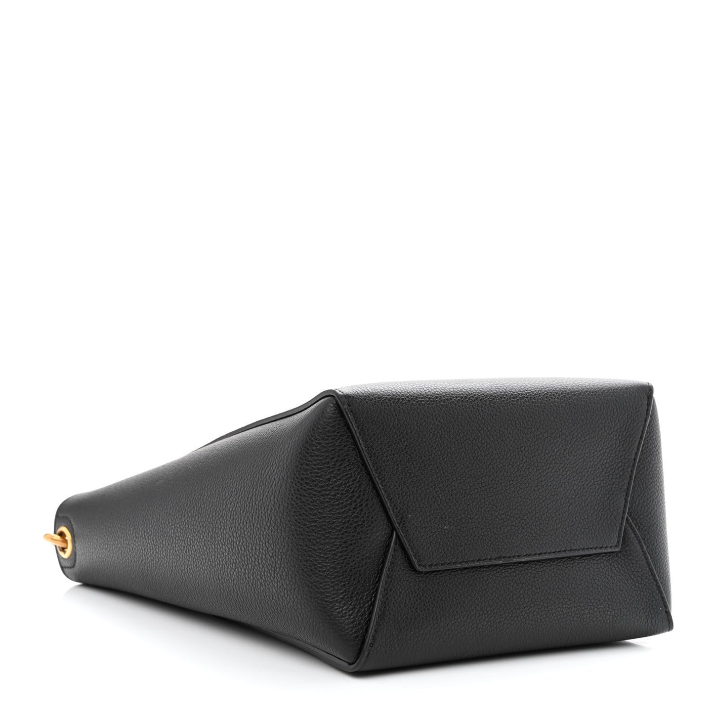 Soft Grained Calfskin Small Sangle Bucket Bag Black