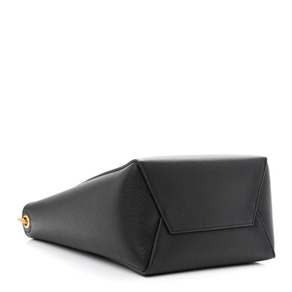 Celine Soft Grained Calfskin Small Sangle Bucket Bag Black 4 of 9