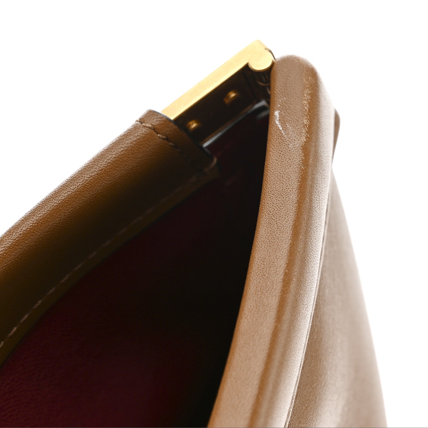 Celine Smooth Calfskin Clasp Bucket Bag Brown 14 of 14
