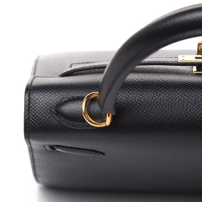 Hermes Epsom Kelly Sellier 25 Black 23 of 34