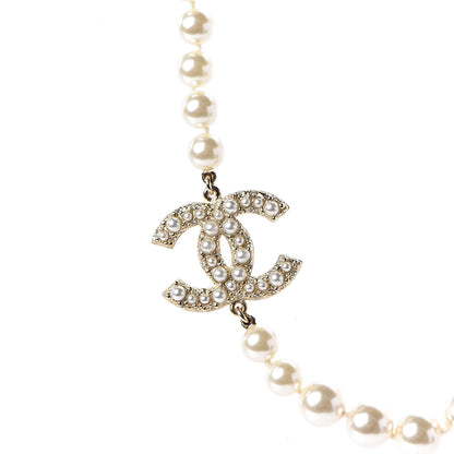 Chanel Pearl CC Short Necklace Gold 4 of 7
