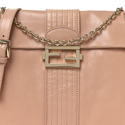 Fendi Vitello Acqua Maxi Baguette Shoulder Bag Lilla 8 of 10