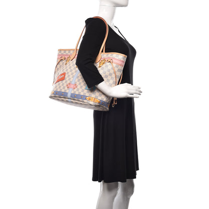 Louis Vuitton Damier Azur Summer Trunks Neo Neverfull MM 3 of 6