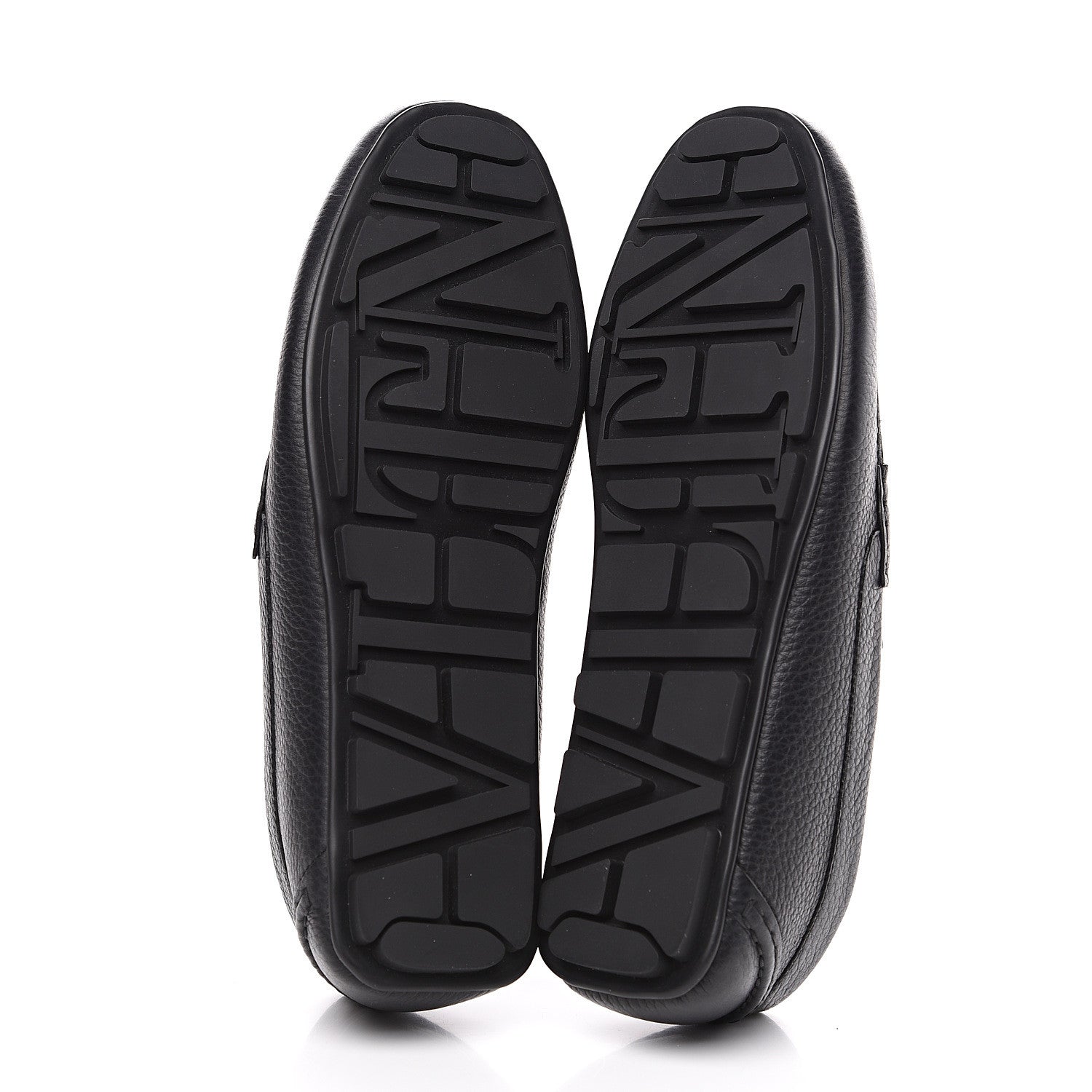 Valentino Garavani Calfskin Vlogo Loafers 42 Black 7 of 8
