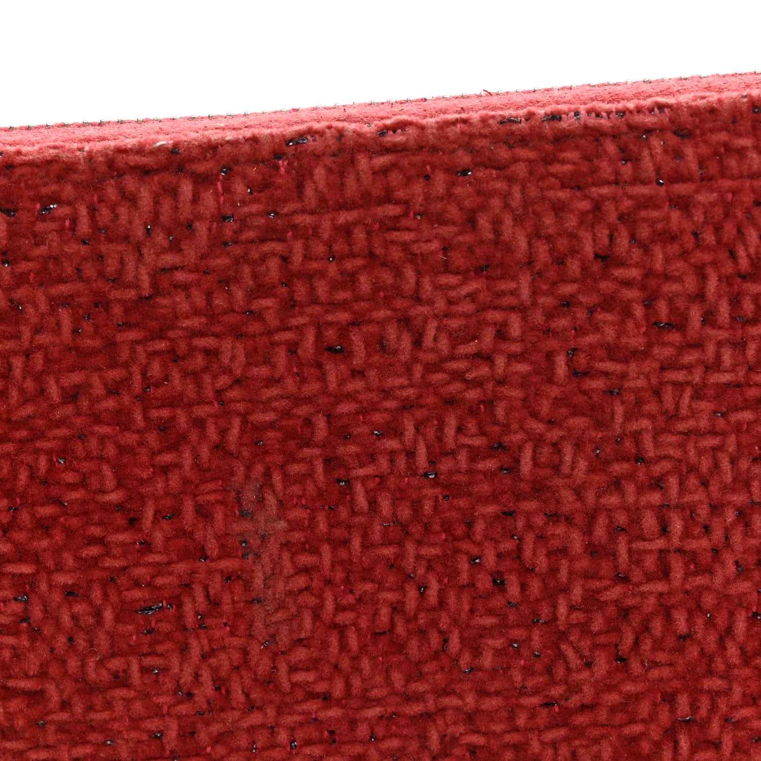 Chanel Lurex Boucle Deauville Medium Zip Around Wallet Red 9 of 10