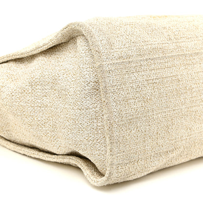 Chanel Canvas Large Deauville Tote Ivory 9 of 35