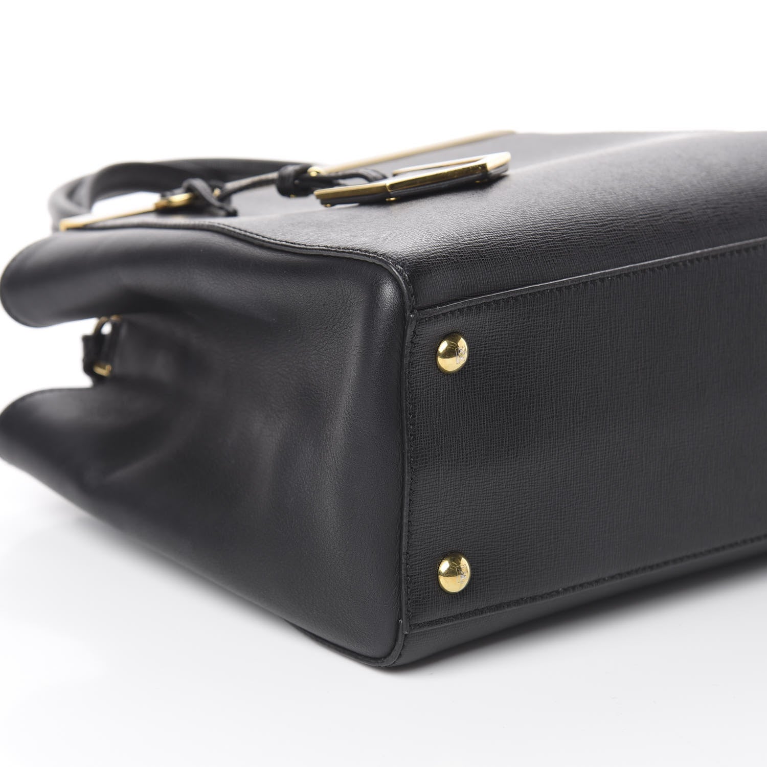 Fendi Vitello Elite Petite 2Jours Tote Black 7 of 8