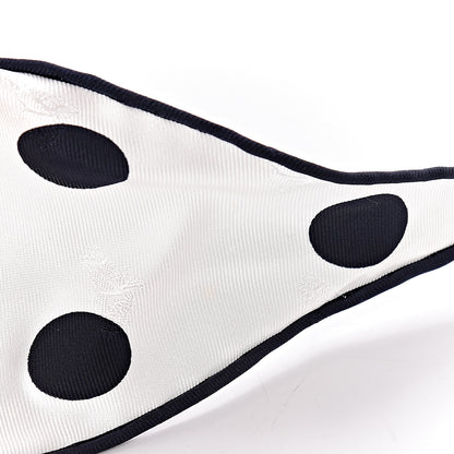 Hermes Silk Alphapois Losange Medium Scarf Blanc Marine Ciel 5 of 5