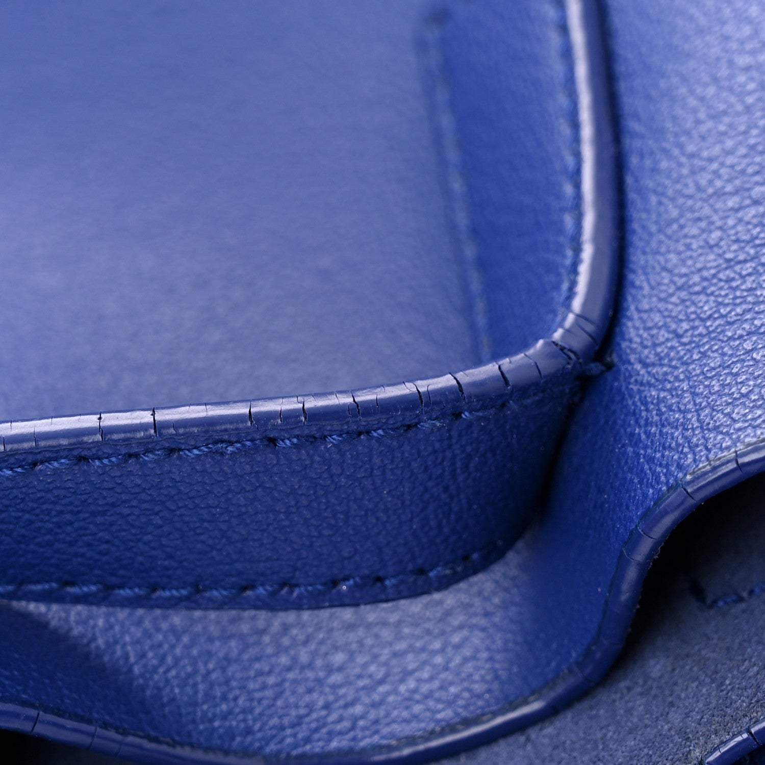 Saint Laurent Calfskin Large Shopping Tote Ultramarine 12 of 16