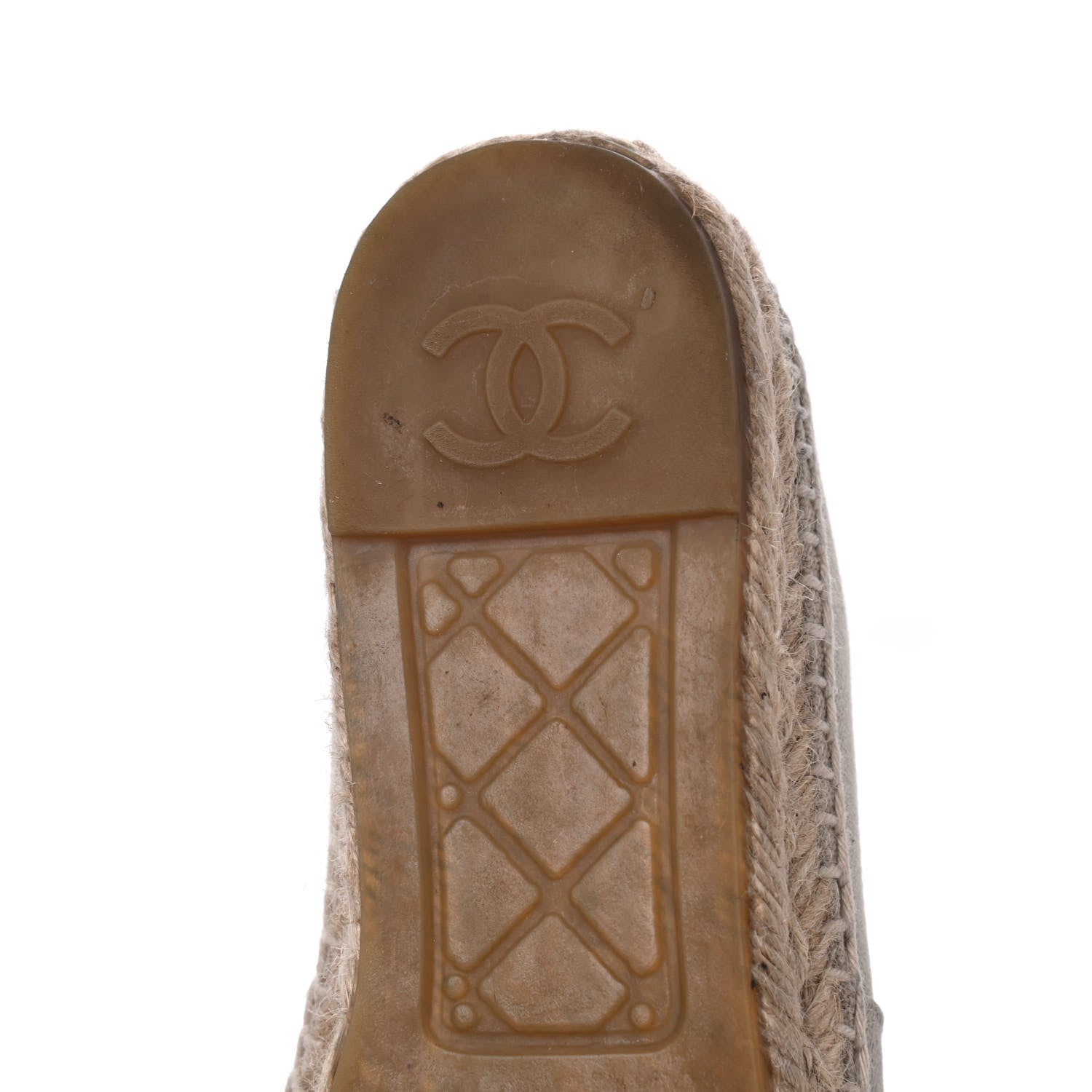 Chanel Canvas Grosgrain CC Espadrilles 39 Beige Black 13 of 19