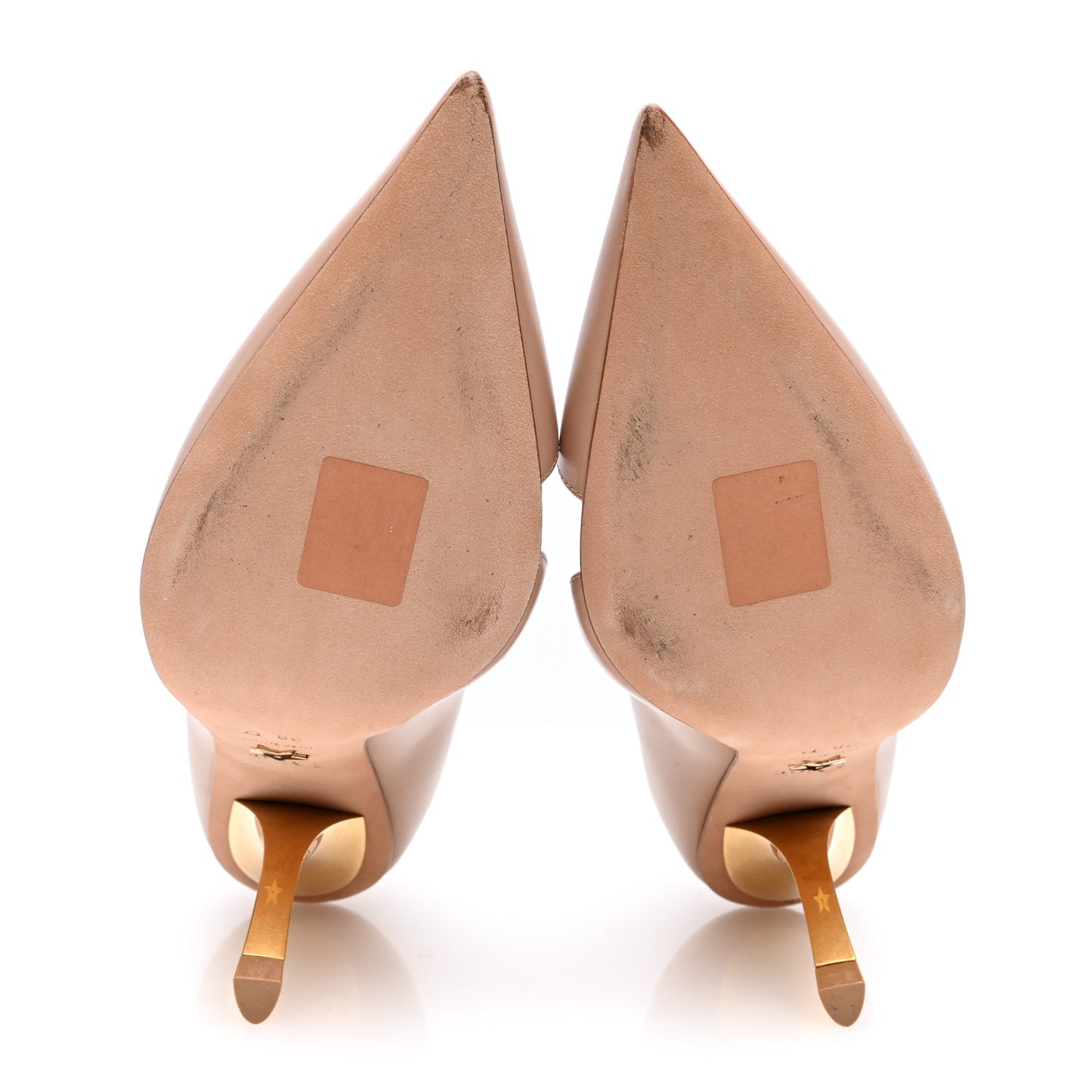 Calfskin Pointed Tote J Adior Pumps 38 Nude