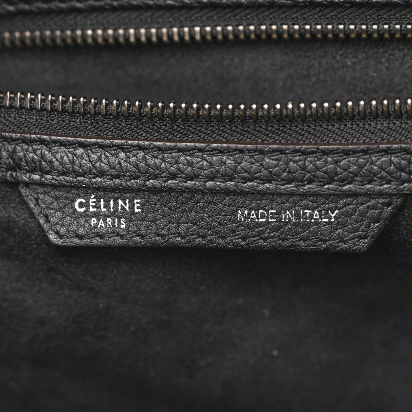 Drummed Calfskin Mini Luggage Black