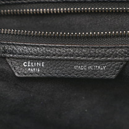 Celine Drummed Calfskin Mini Luggage Black 6 of 17