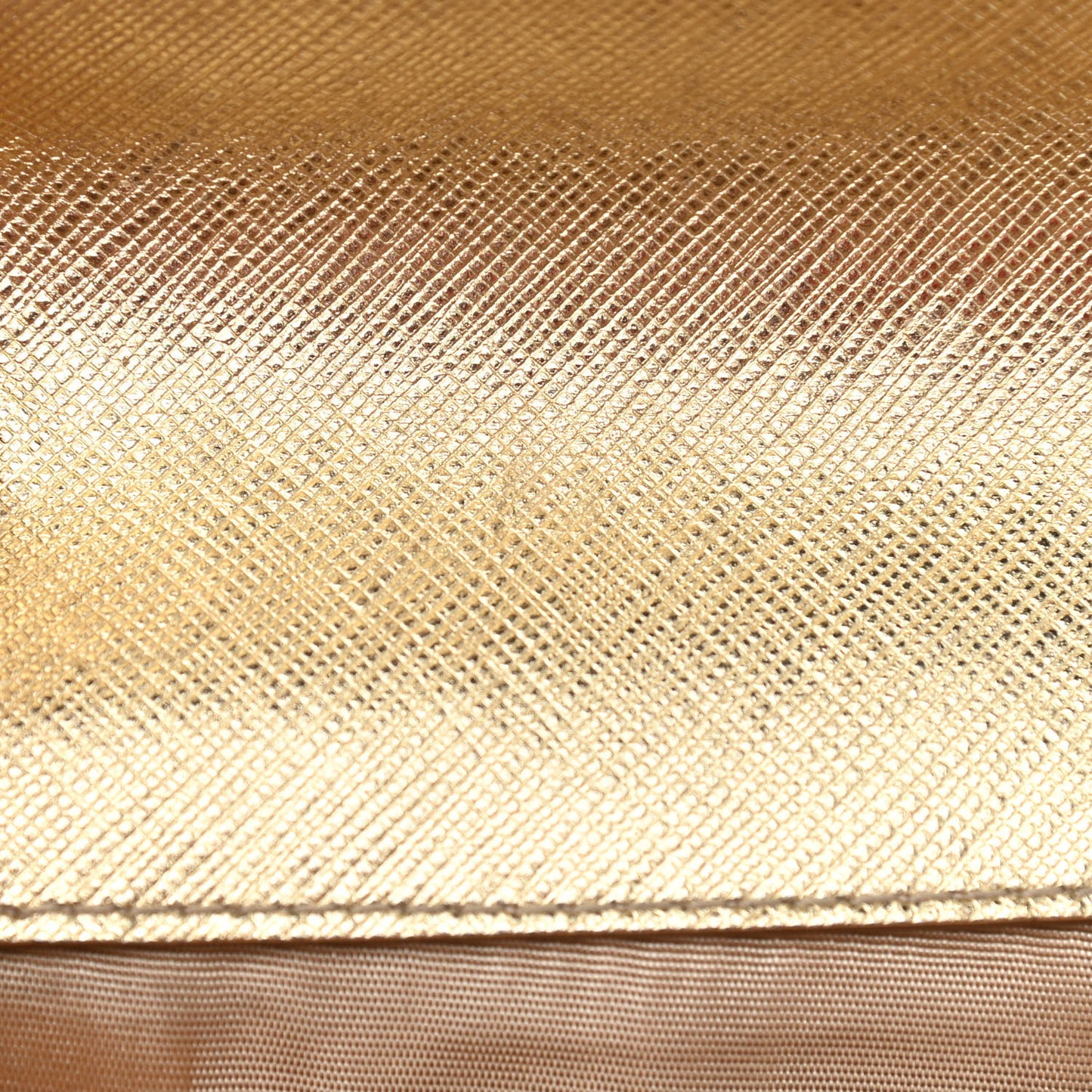 Hammered Calfskin Mini Vara Bow Crossbody Bag Gold