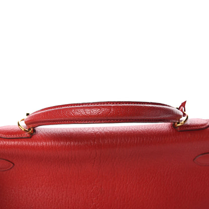 Hermes Chevre De Coromandel Kelly Retourne 35 Rouge Vif 31 of 32