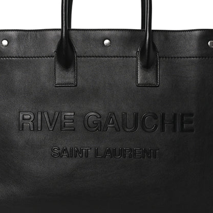 Saint Laurent Vitello Rive Gauche Large Tote Black 8 of 10