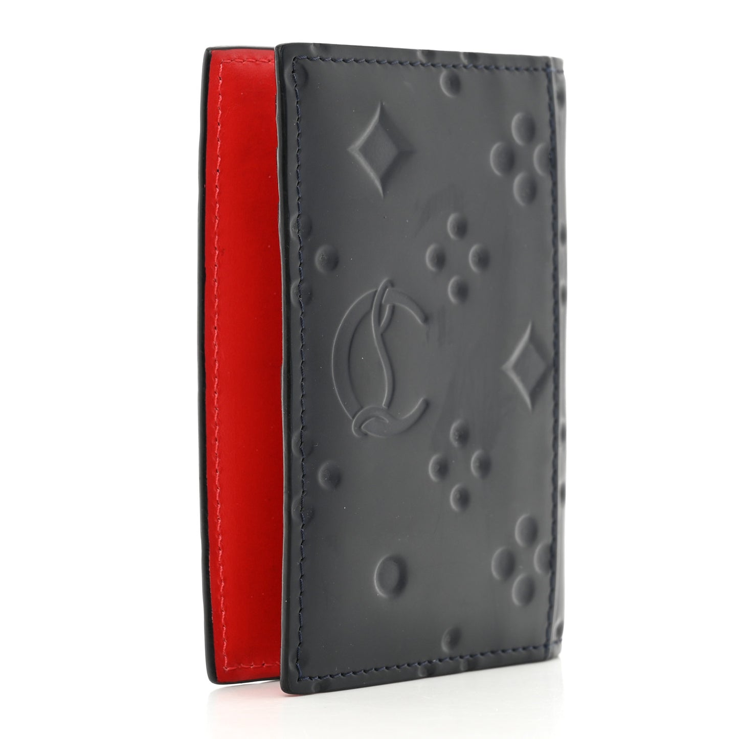Calfskin Bi-Fold Wallet Navy