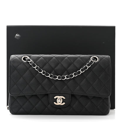 Chanel Caviar Quilted Medium Double Flap Black 11 of 11