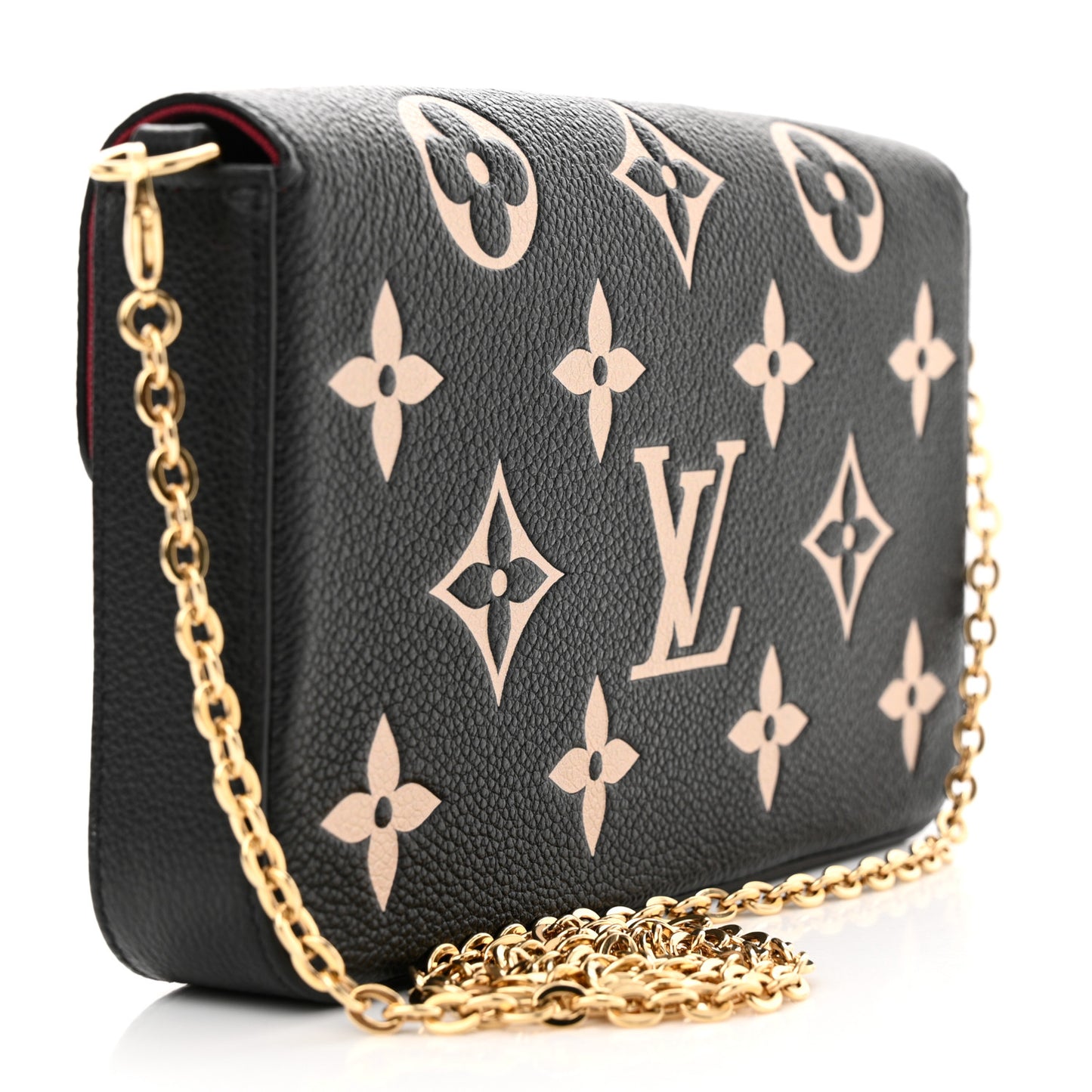 Empreinte Monogram Giant Felicie Pochette Black Beige