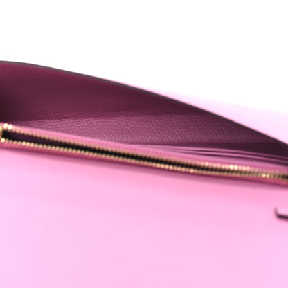 Valentino Garavani Grainy Calfskin VLogo Top Handle Wallet With Chain Feminine Pink 4 of 8