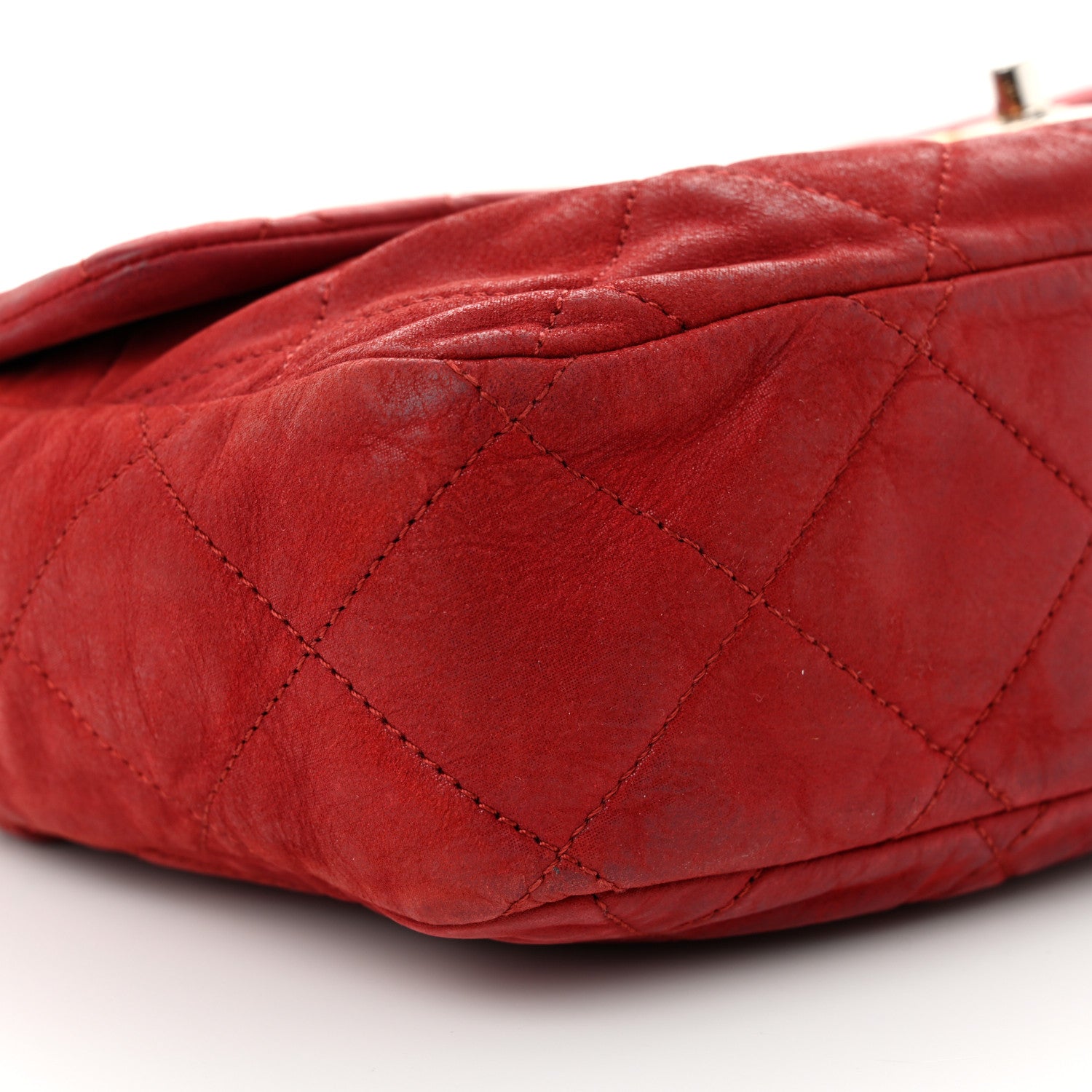 Chanel Iridescent Calfskin Large Chic Quilt Flap Red 9 of 15