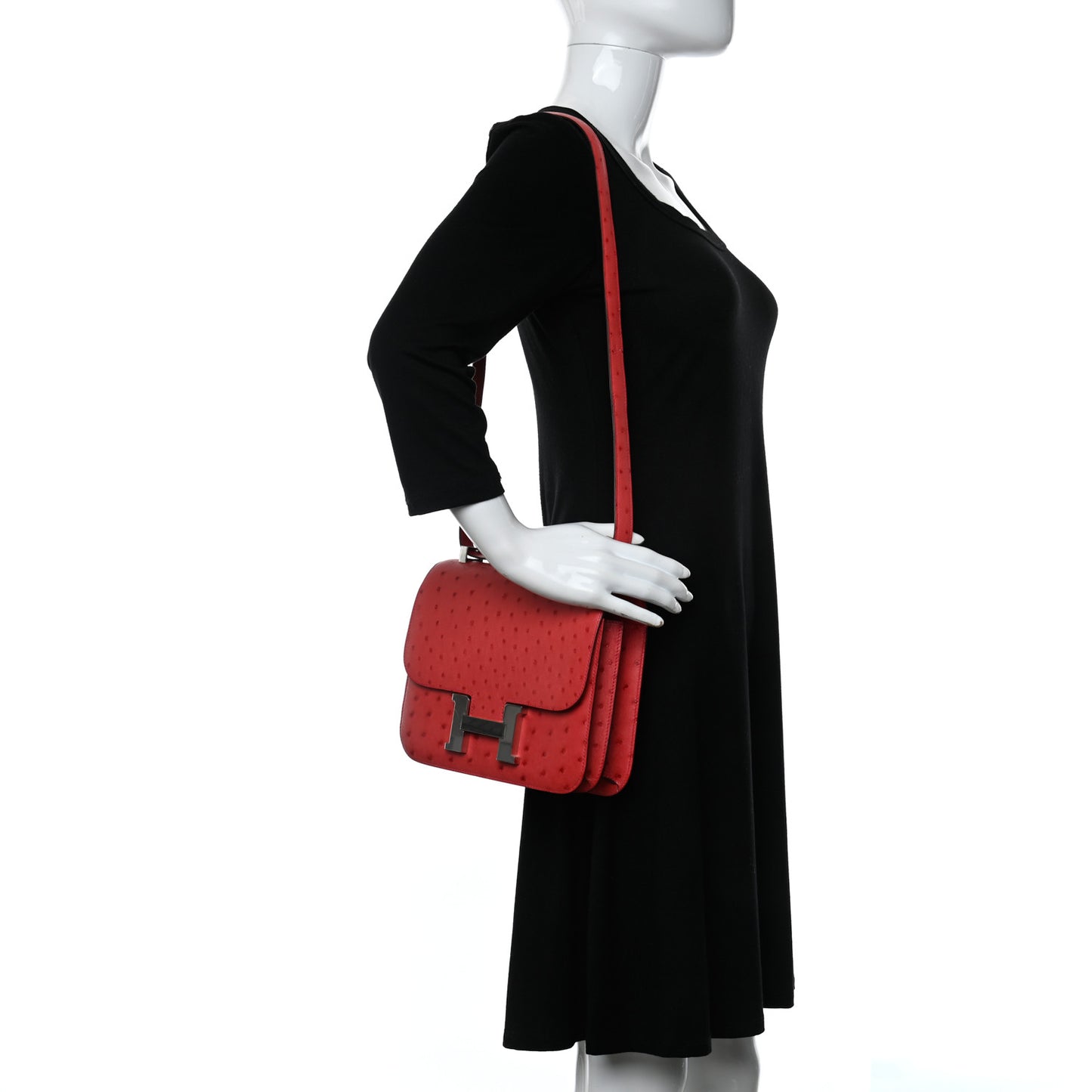 Ostrich Constance 24 Rouge Vif