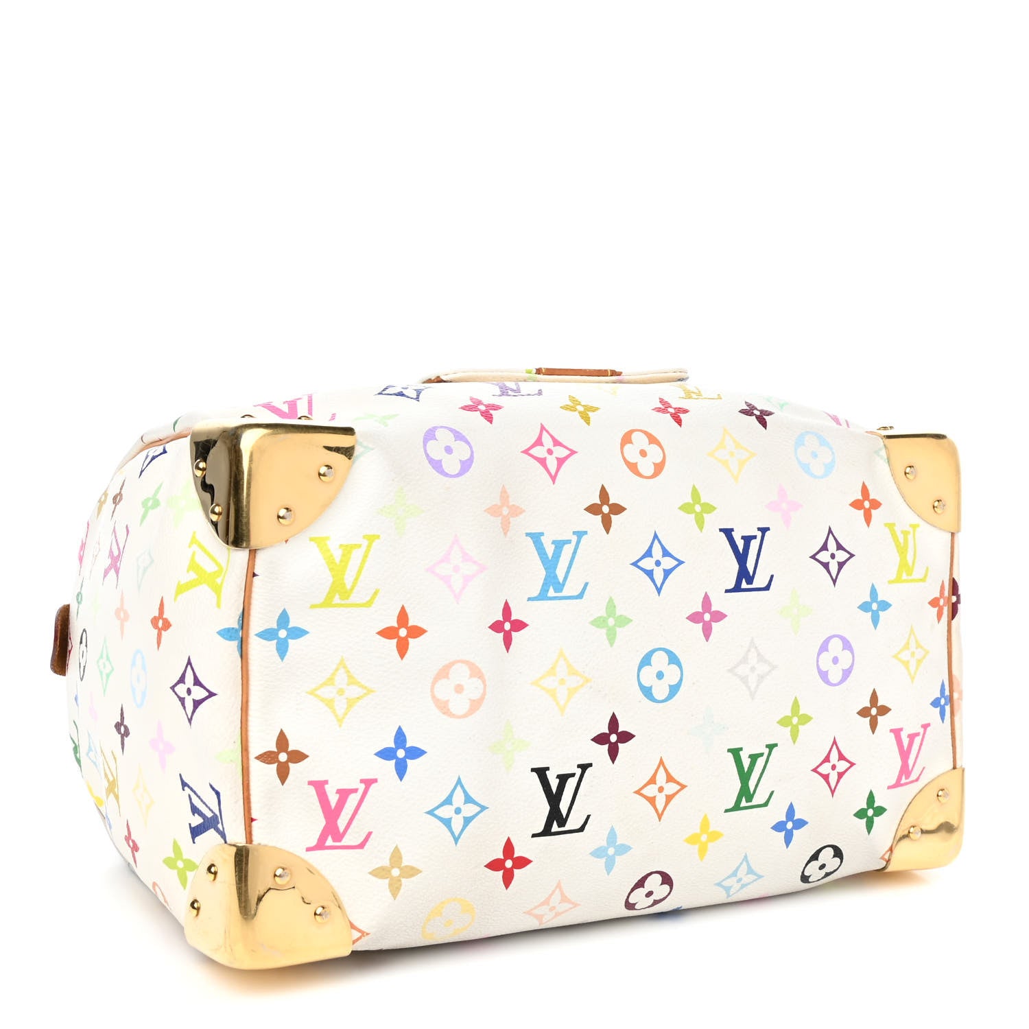 Louis Vuitton Monogram Multicolor Speedy 30 White 3 of 4