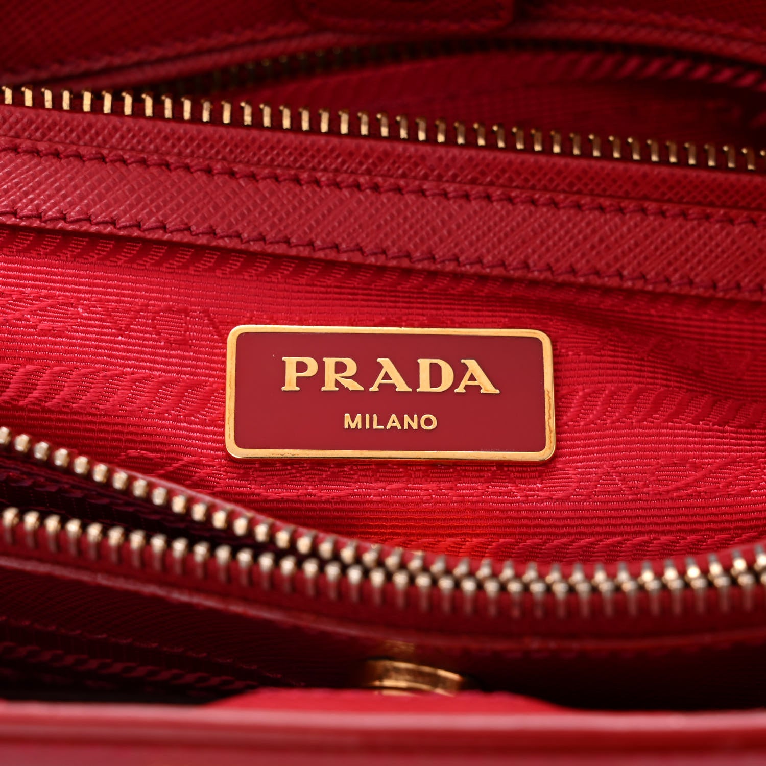 Prada Saffiano Medium Galleria Double Zip Tote Fuoco 6 of 11