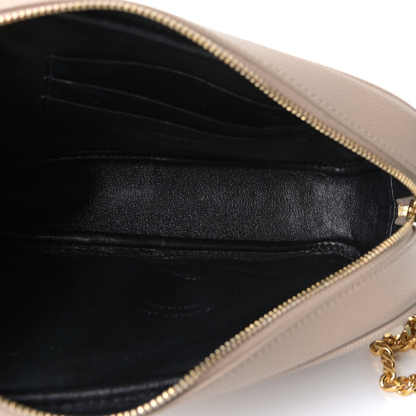 Grain De Poudre Matelasse Monogram Mini Lou Camera Bag Dark Beige