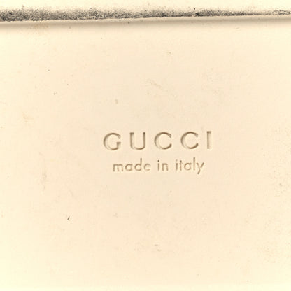 Gucci Calfskin Elizabeth Nappa Charlotte Logo Slingback Sandals 37.5 Mystic White Platino 8 of 15
