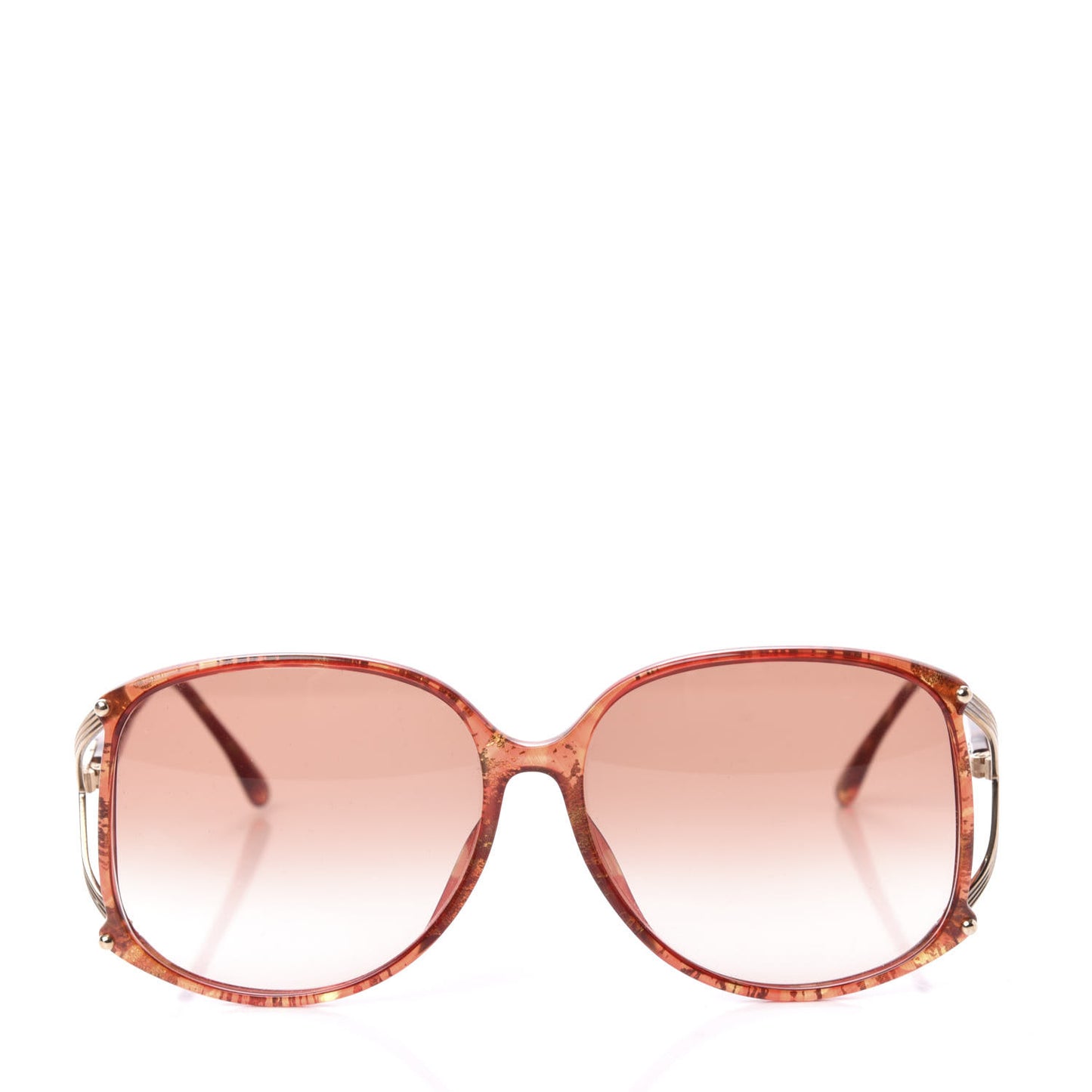 Square Sunglasses Orange Tortoise