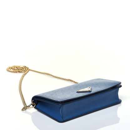 Prada Vitello Move Triangle Logo Miniborse Cobalto 4 of 9